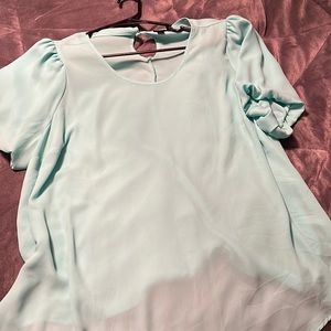 Turquoise blouse Torrid